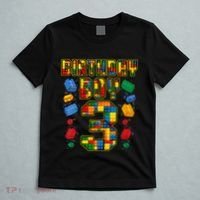 Kids 3rd Birthday Master Builder 3 Years Old Block Building T-Shirt thumb 5