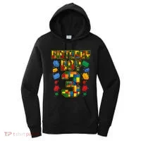 Kids 3rd Birthday Master Builder 3 Years Old Block Building Women's Hoodie thumb 0