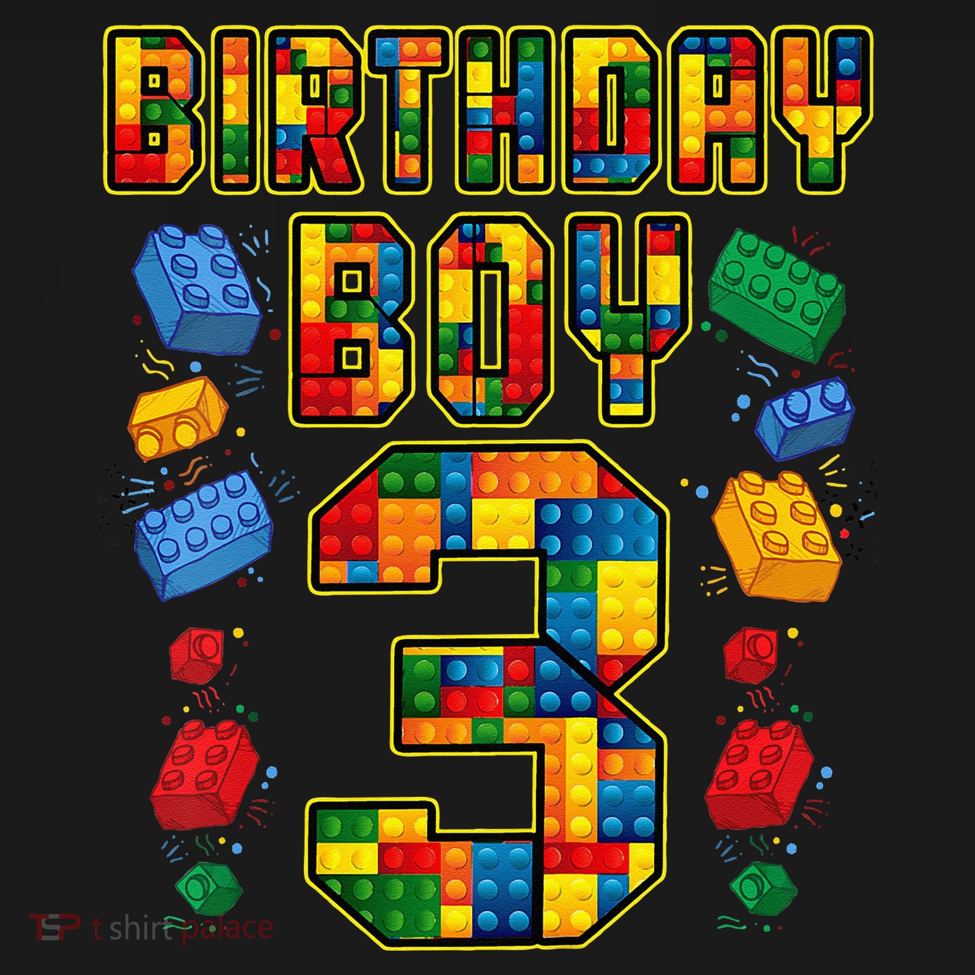 Kids 3rd Birthday Master Builder 3 Years Old Block Building Toddler Hoodie