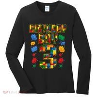 Kids 3rd Birthday Master Builder 3 Years Old Block Building Women's Long Sleeve Shirt thumb 0