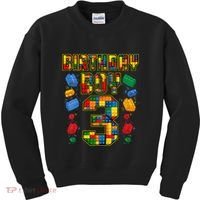 Kids 3rd Birthday Master Builder 3 Years Old Block Building Kids Sweatshirt thumb 0