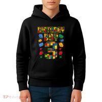 Kids 3rd Birthday Master Builder 3 Years Old Block Building Kids Hoodie thumb 4