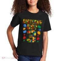 Kids 3rd Birthday Master Builder 3 Years Old Block Building Kids T-Shirt thumb 2