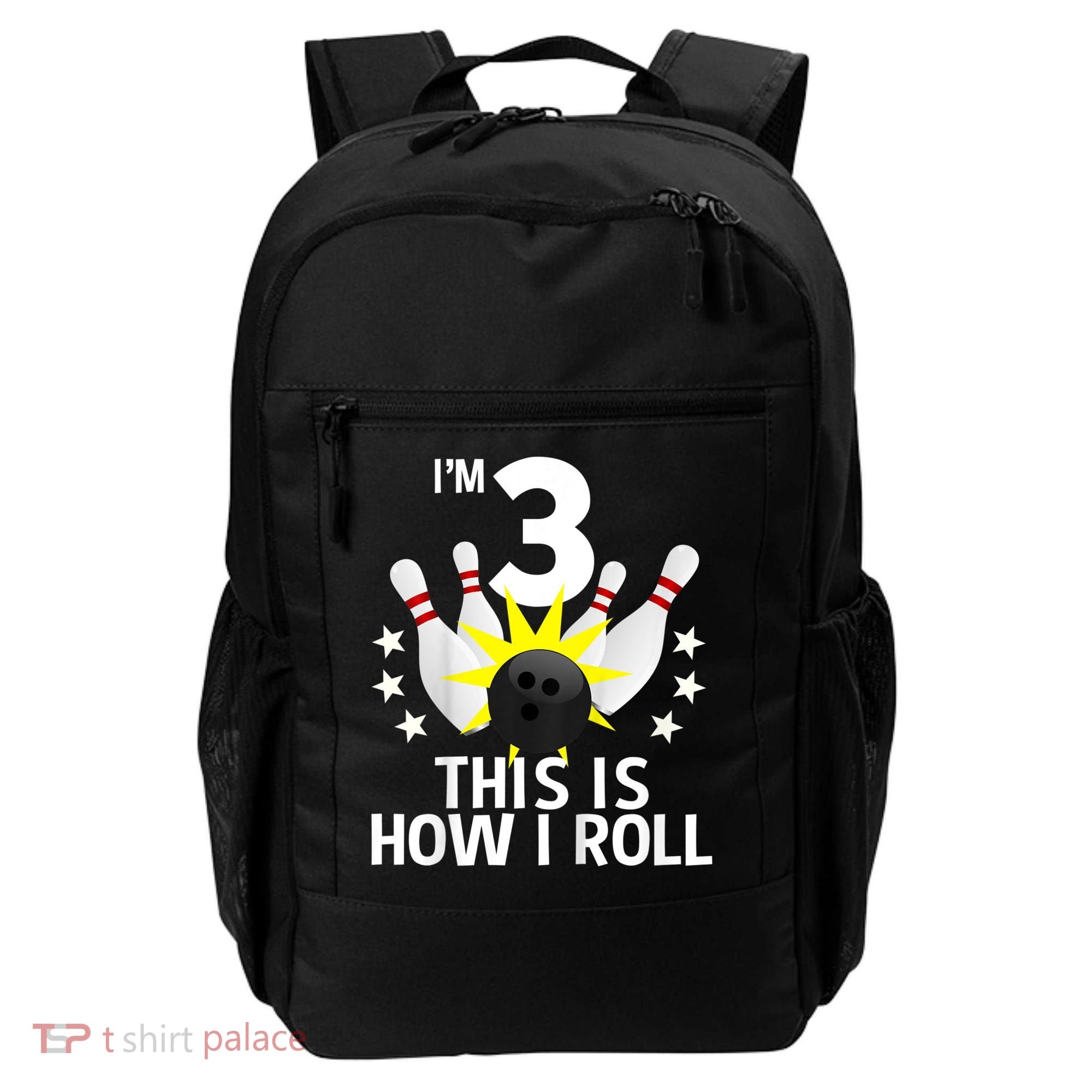 Kids 3 Year Old Bowling Birthday Party How I Roll 3rd Backpack