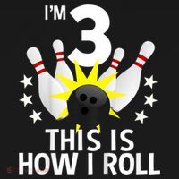 Kids 3 Year Old Bowling Birthday Party How I Roll 3rd Tote Bag thumb 4