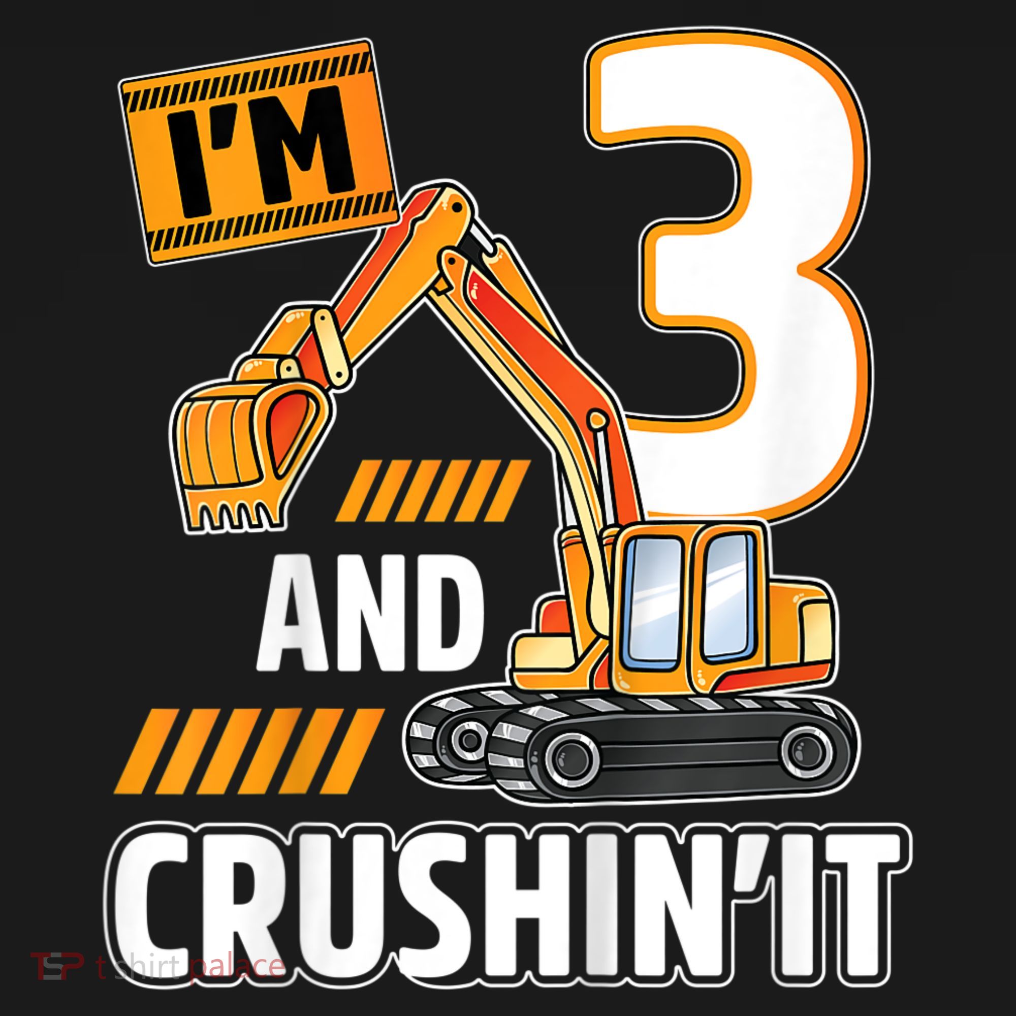 Kids 3 Year Old Vehicles Construction Excavator Birthday 3rd Mousepad