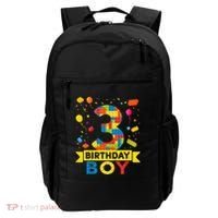 Kids 3 Year Old Building Blocks 3rd Birthday Boy Backpack thumb 0