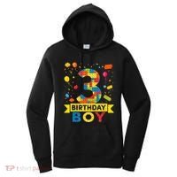 Kids 3 Year Old Building Blocks 3rd Birthday Boy Women's Hoodie thumb 0