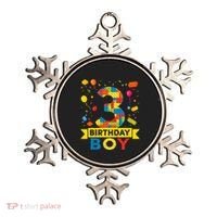 Kids 3 Year Old Building Blocks 3rd Birthday Boy Ornament thumb 0