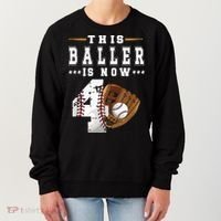 Kids 4th Birthday Baseball Boy Four Year Old Baseball Player Women's Sweatshirt thumb 0