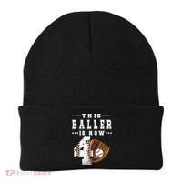 Kids 4th Birthday Baseball Boy Four Year Old Baseball Player Beanie thumb 0
