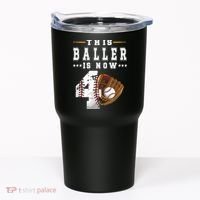 Kids 4th Birthday Baseball Boy Four Year Old Baseball Player Tumbler thumb 0