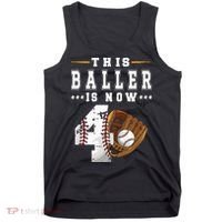 Kids 4th Birthday Baseball Boy Four Year Old Baseball Player Tank Top thumb 0
