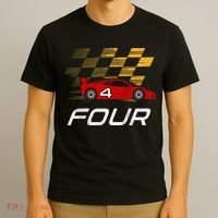 Kids 4th Birthday Race Car I Funny Four Years Old Boys T-Shirt thumb 3