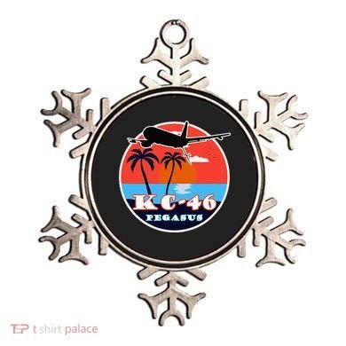 KC 46 Pegasus Vintage Tropical Sunset Air Refueling Ornament