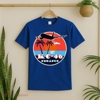KC 46 Pegasus Vintage Tropical Sunset Air Refueling T-Shirt thumb 2