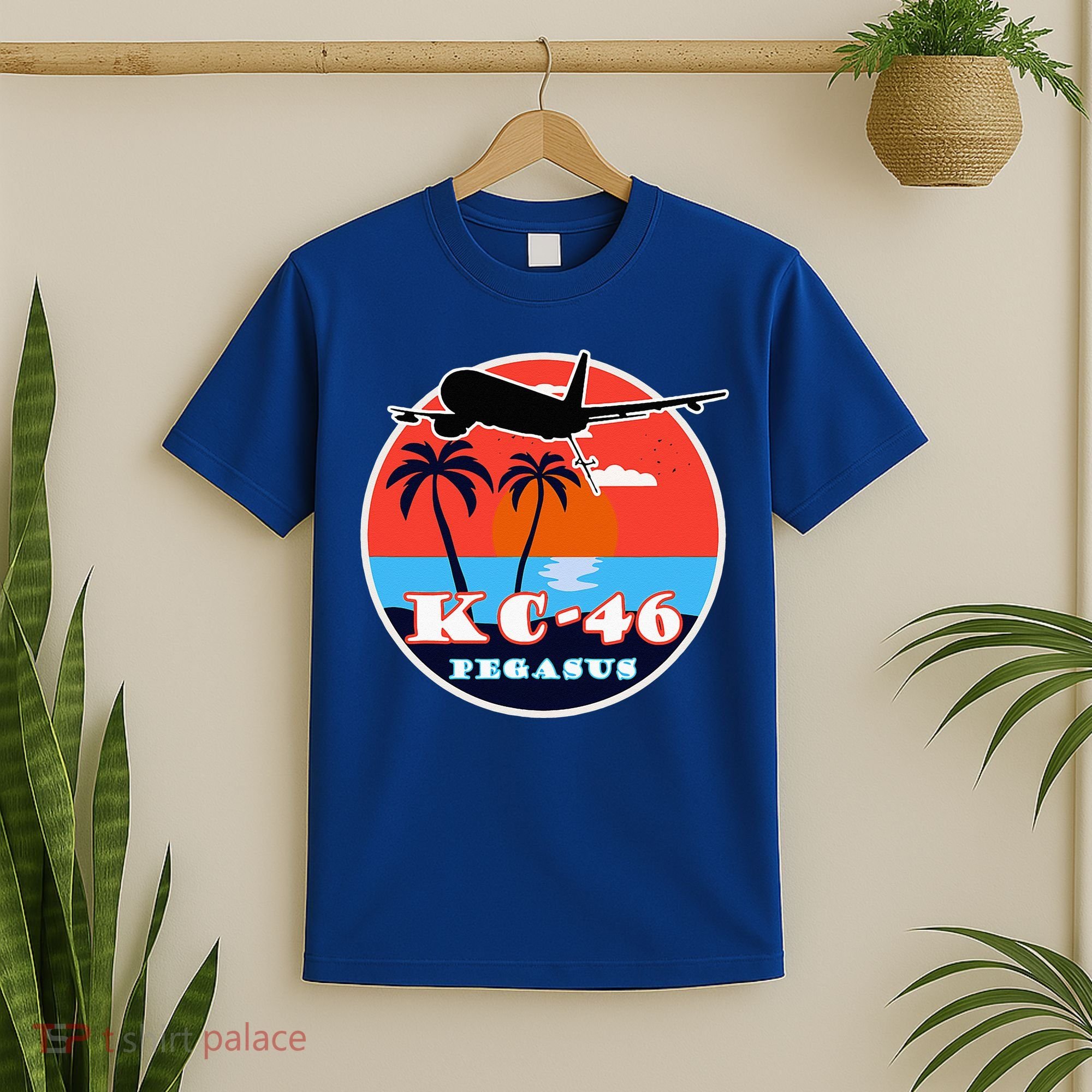 KC 46 Pegasus Vintage Tropical Sunset Air Refueling T-Shirt