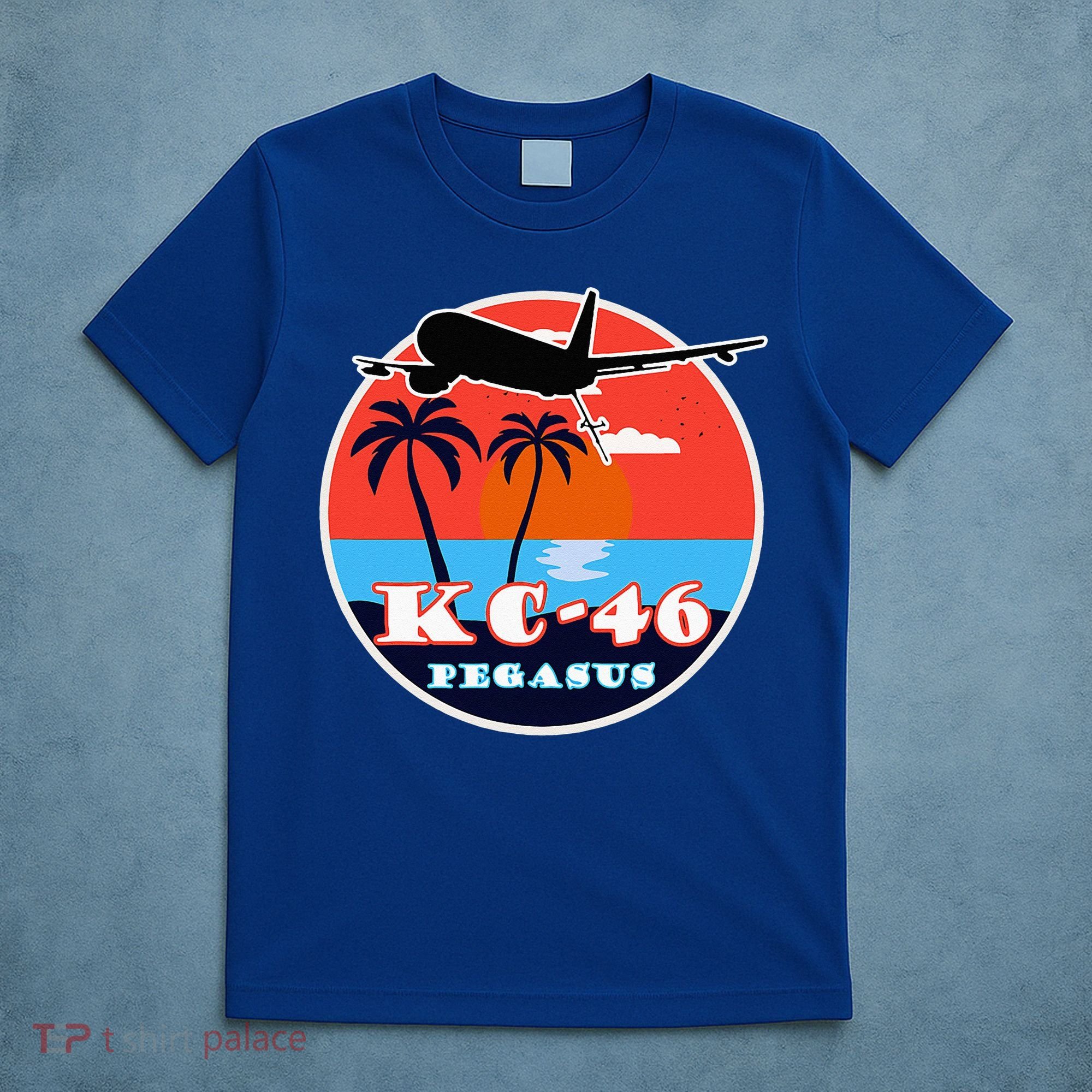 KC 46 Pegasus Vintage Tropical Sunset Air Refueling T-Shirt