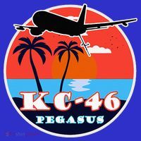KC 46 Pegasus Vintage Tropical Sunset Air Refueling T-Shirt thumb 7