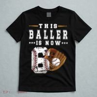Kids 6th Birthday Baseball Boy Six Year Old Baseball Player T-Shirt thumb 5