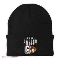 Kids 6th Birthday Baseball Boy Six Year Old Baseball Player Beanie thumb 0