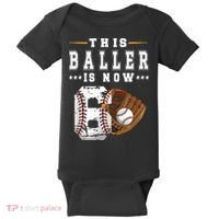 Kids 6th Birthday Baseball Boy Six Year Old Baseball Player Baby Bodysuit thumb 0