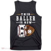 Kids 6th Birthday Baseball Boy Six Year Old Baseball Player Tank Top thumb 0