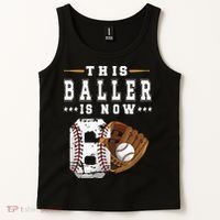 Kids 6th Birthday Baseball Boy Six Year Old Baseball Player Tank Top thumb 2