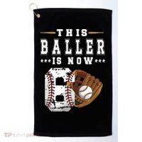 Kids 6th Birthday Baseball Boy Six Year Old Baseball Player Golf Towel thumb 0