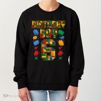Kids 6th Birthday Master Builder 6 Years Old Block Building Women's Sweatshirt thumb 0