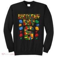 Kids 6th Birthday Master Builder 6 Years Old Block Building Sweatshirt thumb 0