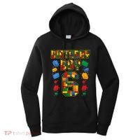 Kids 6th Birthday Master Builder 6 Years Old Block Building Women's Hoodie thumb 0