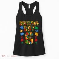 Kids 6th Birthday Master Builder 6 Years Old Block Building Women's Tank Top thumb 0