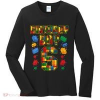 Kids 6th Birthday Master Builder 6 Years Old Block Building Women's Long Sleeve Shirt thumb 0