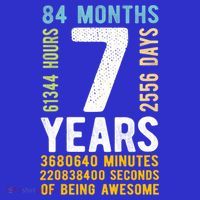 7th Birthday Gift 7 Years Old Vintage Retro 84 Months T-Shirt thumb 7