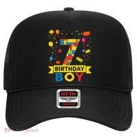 Kids 7 Year Old Building Blocks 7th Birthday Boy Hat thumb 0