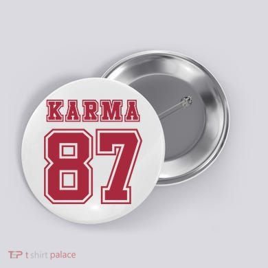 Karma 87 | Sporty Trendy Design Button