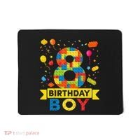 Kids 8 Year Old Building Blocks 8th Birthday Boy Mousepad thumb 0