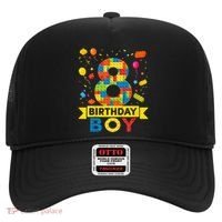 Kids 8 Year Old Building Blocks 8th Birthday Boy Hat thumb 0