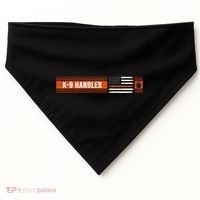K 9 Handler Search & Rescue Thin Orange Line Flag K9 Unit USA-Made Doggie Bandana thumb 0