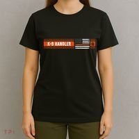 K 9 Handler Search & Rescue Thin Orange Line Flag K9 Unit T-Shirt thumb 4