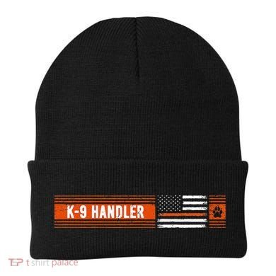 K 9 Handler Search & Rescue Thin Orange Line Flag K9 Unit Beanie