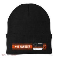 K 9 Handler Search & Rescue Thin Orange Line Flag K9 Unit Beanie thumb 0