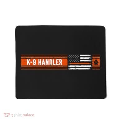 K 9 Handler Search & Rescue Thin Orange Line Flag K9 Unit Mousepad