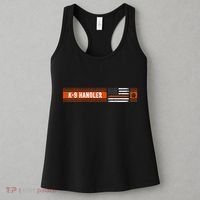 K 9 Handler Search & Rescue Thin Orange Line Flag K9 Unit Women's Tank Top thumb 3