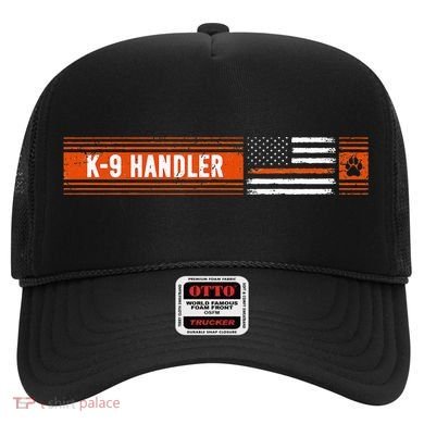 K 9 Handler Search & Rescue Thin Orange Line Flag K9 Unit Hat