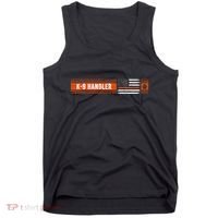 K 9 Handler Search & Rescue Thin Orange Line Flag K9 Unit Tank Top thumb 0