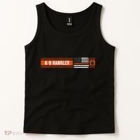 K 9 Handler Search & Rescue Thin Orange Line Flag K9 Unit Tank Top thumb 2