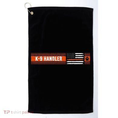 K 9 Handler Search & Rescue Thin Orange Line Flag K9 Unit Golf Towel