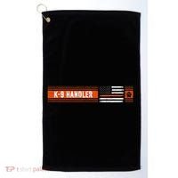 K 9 Handler Search & Rescue Thin Orange Line Flag K9 Unit Golf Towel thumb 0